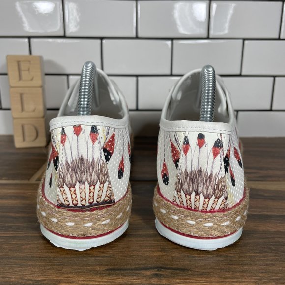 Goby Neefs Womens EU 42 Shoes Multicolor Native American Tribal Cat Sneakers NEW - Picture 4 of 15